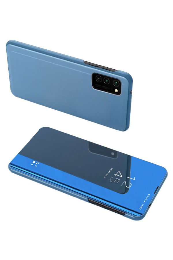 POWERTECH θήκη Clear View MOB-1643 για Samsung A72 5G, μπλε