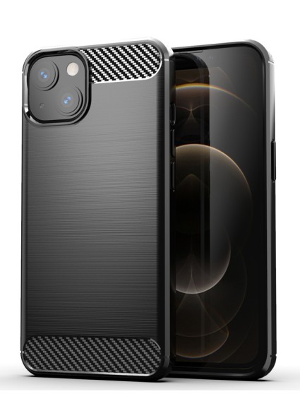 POWERTECH Θήκη Carbon MOB-1659 για iPhone 13 mini, μαύρη