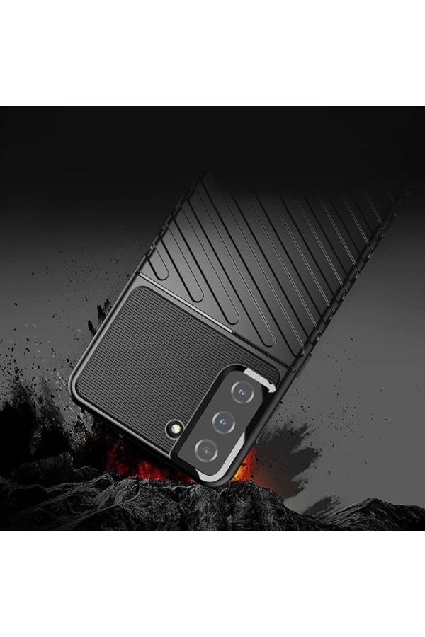 POWERTECH Θήκη Thunder MOB-1735 για Samsung S22 Plus, μαύρη