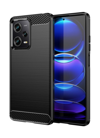 POWERTECH θήκη Carbon MOB-1847 για Xiaomi Note 12 Pro/Poco X5 Pro, μαύρη