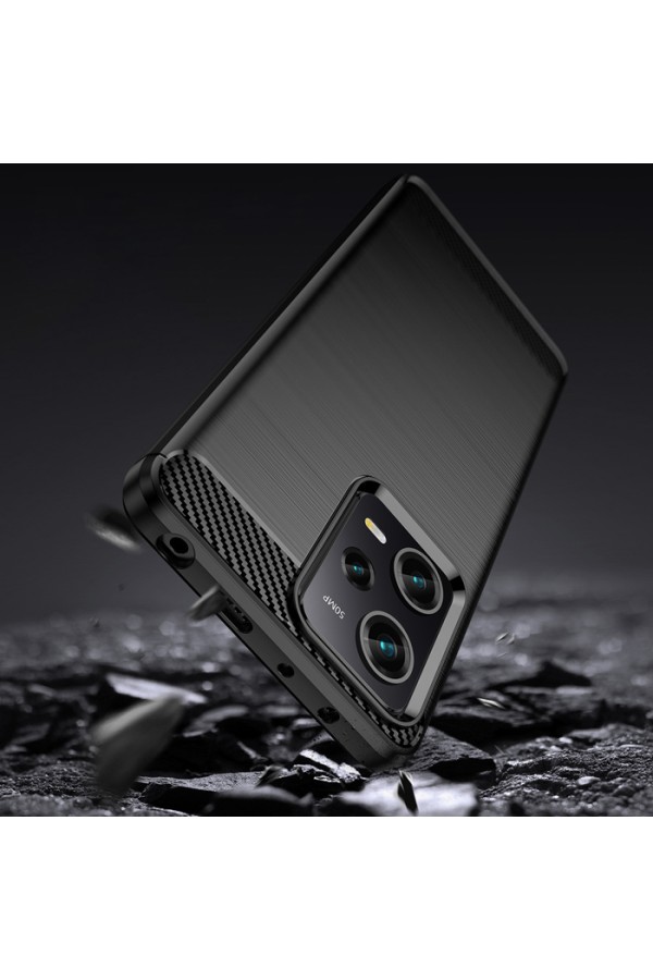 POWERTECH θήκη Carbon MOB-1847 για Xiaomi Note 12 Pro/Poco X5 Pro, μαύρη