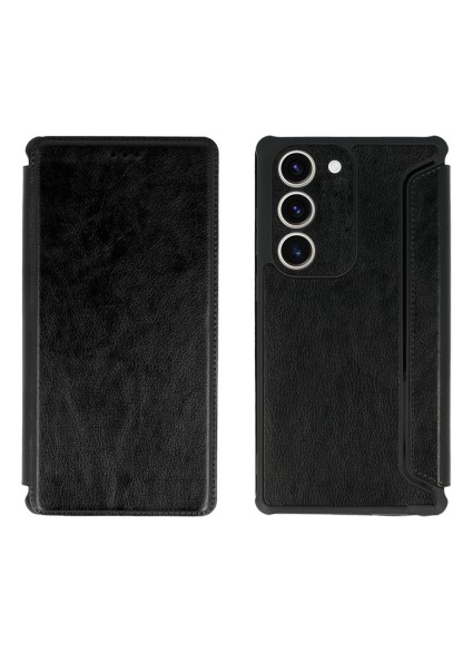 POWERTECH θήκη Razor Leather MOB-1913 για Samsung Galaxy S23 Plus, μαύρη