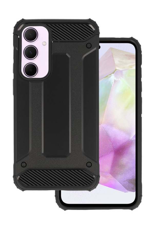 POWERTECH θήκη Armor Carbon MOB-1964 για Samsung Galaxy A55 5G, μαύρη