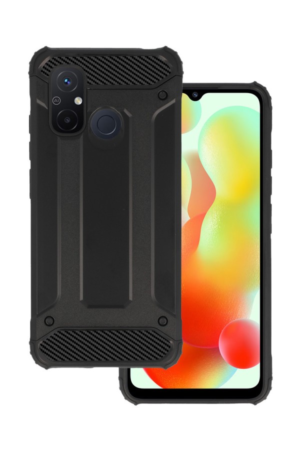 POWERTECH θήκη Armor Carbon MOB-1966 για Xiaomi Redmi 12C/11A, μαύρη