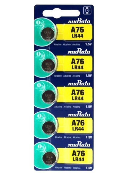 MURATA Αλκαλικές μπαταρίες LR44 MR-LR44, 1.5V, 5τμχ