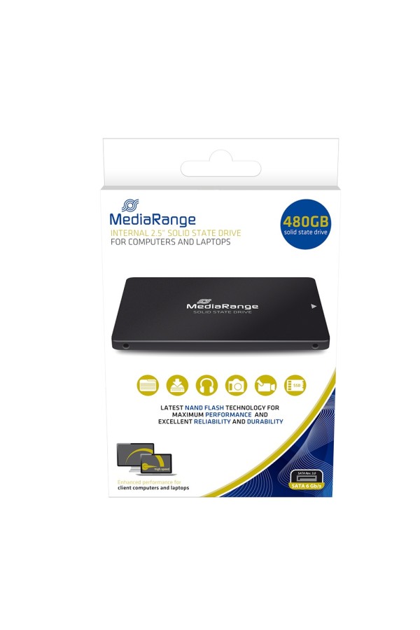 MediaRange Εσωτερικός Σκληρός Δίσκος SSD 480GB (MR1003)