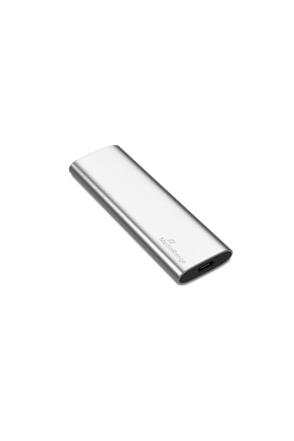 MediaRange Εξωτερικός Σκληρός Δίσκος SSD USB Type-C 120GB (Silver) (MR1100)