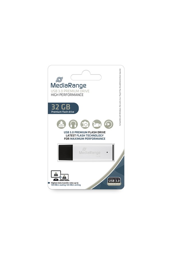 MediaRange USB 3.0 high performance flash drive, 32GB (MR1900)