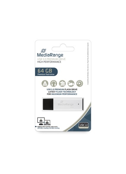 MediaRange USB 3.0 high performance flash drive, 64GB (MR1901)