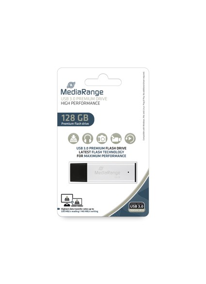 MediaRange USB 3.0 high performance flash drive, 128GB (MR1902)