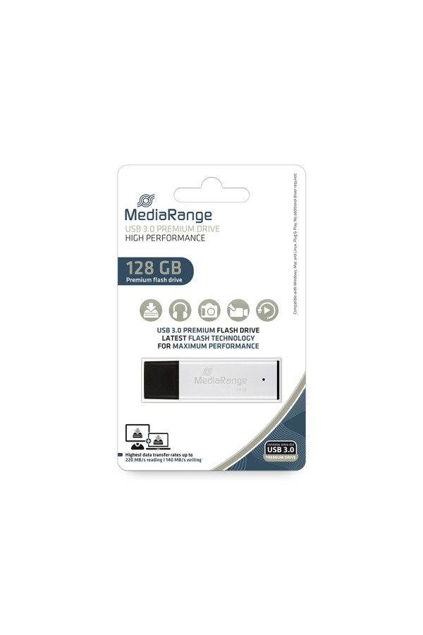 MediaRange USB 3.0 high performance flash drive, 128GB (MR1902)