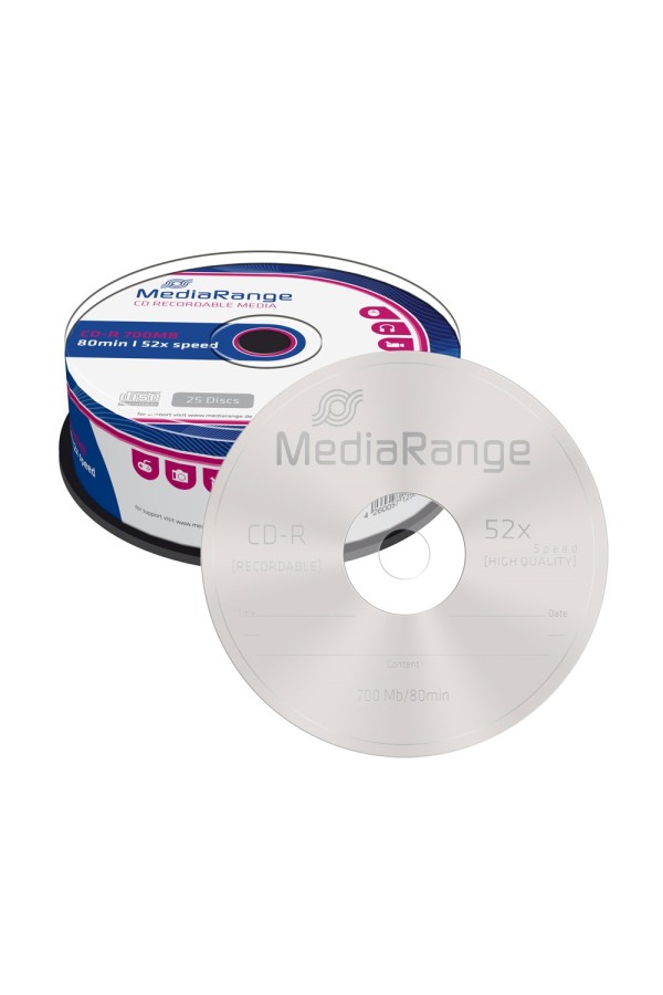 MediaRange CD-R 80' 700MB 52x Cake x 25 (MR201)