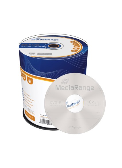 MediaRange DVD+R 120' 4.7GB 16x Cake Box x 100 (MR443)