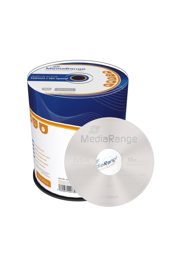 MediaRange DVD+R 120' 4.7GB 16x Cake Box x 100 (MR443)