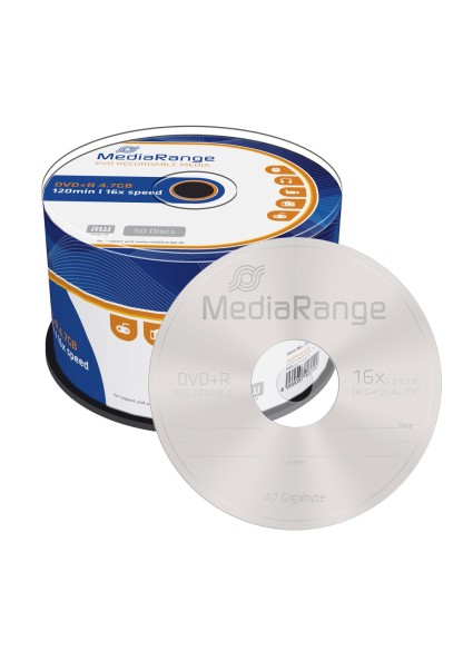MediaRange DVD+R 120' 4.7GB 16x Cake Box x 50 (MR445)