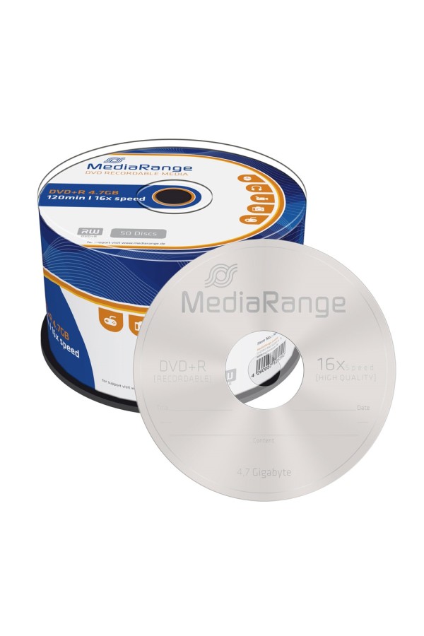 MediaRange DVD+R 120' 4.7GB 16x Cake Box x 50 (MR445)