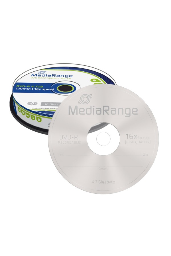 MediaRange DVD-R 120' 4.7GB 16x Cake Box x 10 (MR452)