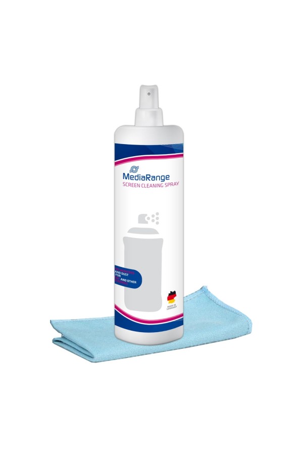 MediaRange Screen Cleaning Spray With microfibre cloth 250 ml (MR721)