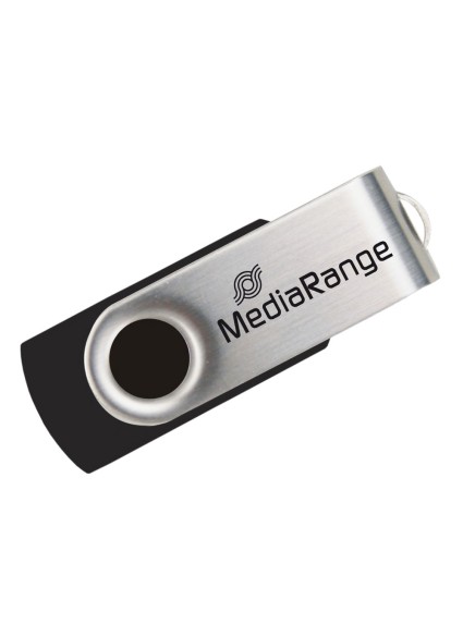 MediaRange USB 2.0 Flash Drive 8GB (Black/Silver) (MR908)