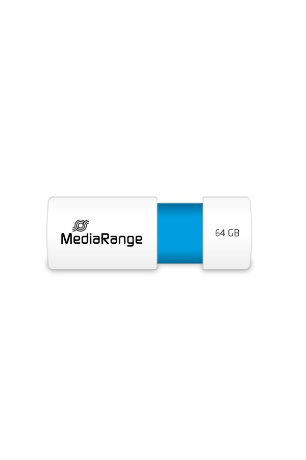 MediaRange USB 2.0  flash drive, color edition, light blue, 64GB (MR974)