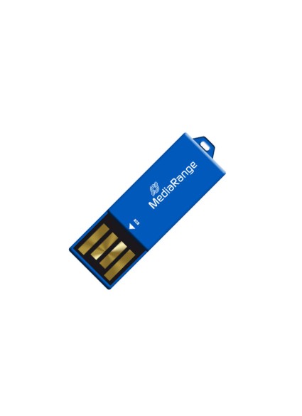 MediaRange USB 2.0 Nano Flash Drive Paper-clip stick 8GB (Blue) (MR975)