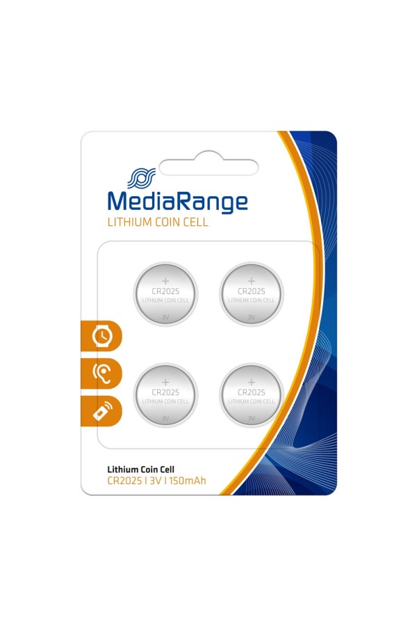 Μπαταρία Λιθίου MediaRange Coin Cells CR2025 3V (4 Pack) (MRBAT131)