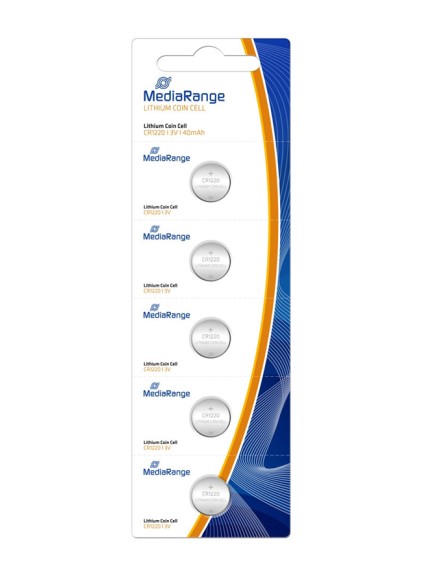 Μπαταρία Λιθίου MediaRange Coin Cells CR1220 3V (5 Pack) (MRBAT134)