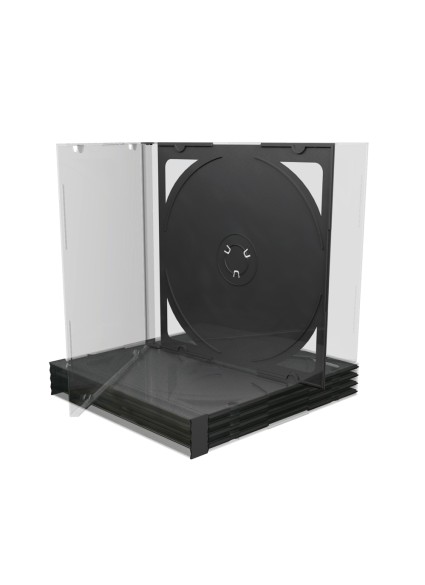 MediaRange CD Jewelcase for 2 discs 10.4mm Black tray (MRBOX23)