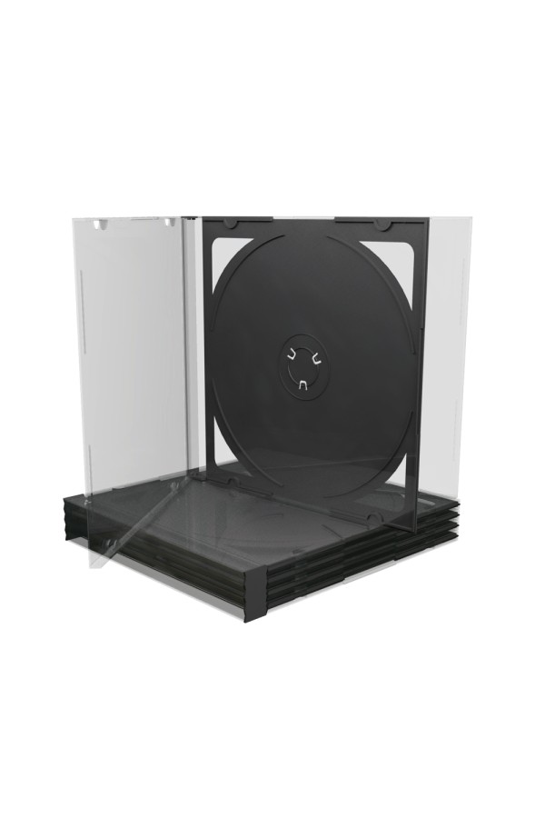 MediaRange CD Jewelcase for 2 discs 10.4mm Black tray (MRBOX23)