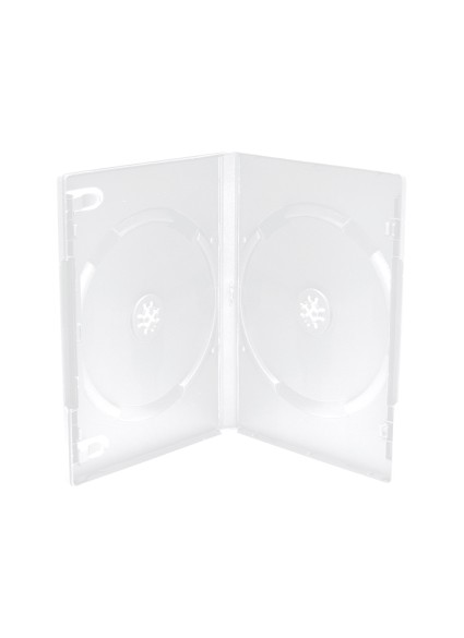 MediaRange DVD Case  for 2 Discs 14mm machine packing grade Frosted/Transparent (MRBOX26-M)