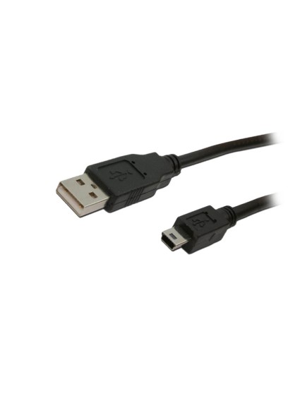 Καλώδιο MediaRange USB 2.0 AM/Mini-BM (Mini-USB) 1.5M Black (MRCS113)