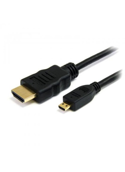 Καλώδιο MediaRange HDMI/Micro HDMI Version 1.4 with Ethernet  Gold-plated 1.0M Black (MRCS146)