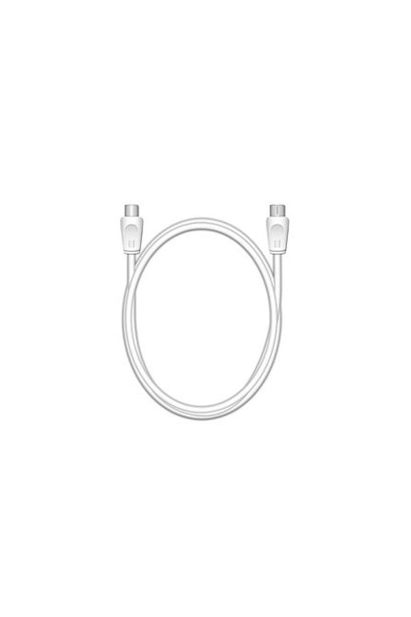 Καλώδιο MediaRange Coax Plug/Coax Socket, 75 Ohm, 1.5M., White (MRCS162)