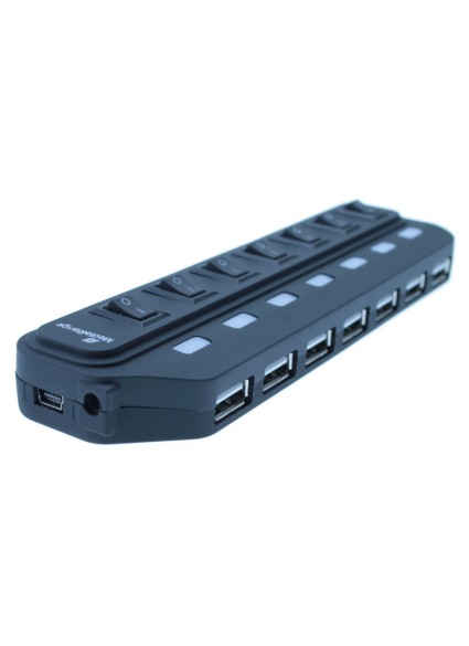 MediaRange Usb Hub 7-Port Usb 2.0 (Black) (MRCS504)