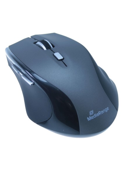 MediaRange Optical Mouse (Black/Grey, Wireless) (MROS203)