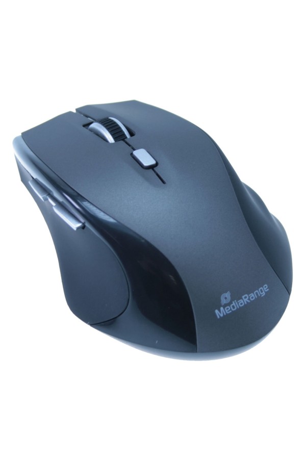 MediaRange Optical Mouse (Black/Grey, Wireless) (MROS203)