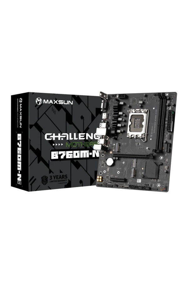 MAXSUN μητρική Challenger B760M-N D5, 2x DDR5, s1700, USB 3.2, 1G LAN, M-ATX