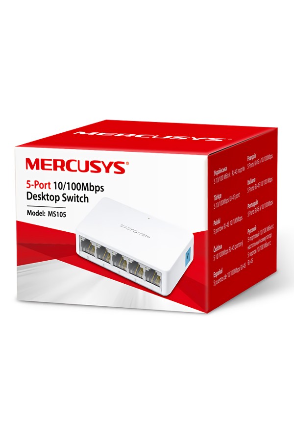 MERCUSYS Desktop Switch MS105, 5x 10/100 Mbps, Ver. 2