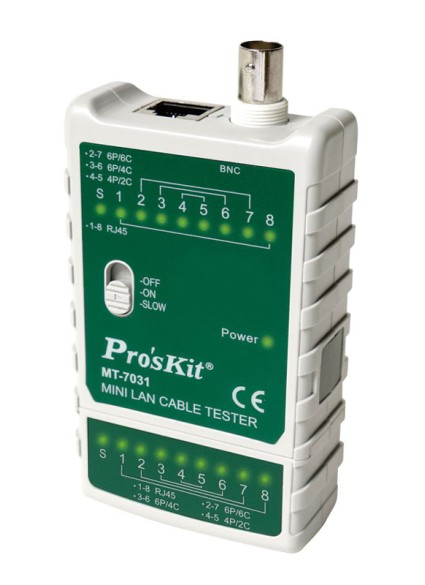 PROSKIT tester καλωδίων δικτύου MT-7031 για RJ45/11/12/22 & BNC