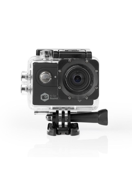 Nedis Action Camera 4K Ultra HD Υποβρύχια (με Θήκη) με WiFi Μαύρη με Οθόνη 2