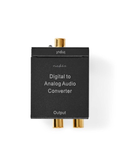 Nedis Digital Audio Converter 1-way Connection 1x Digital RCA (ACON2510BK) (NEDACON2510BK)