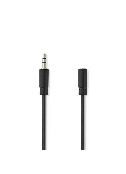 Nedis Audio extension cable 1x Jack 3.5mm female/1x Jack 3.5mm male 3m (CAGB22050BK30) (NEDCAGB22050BK30)