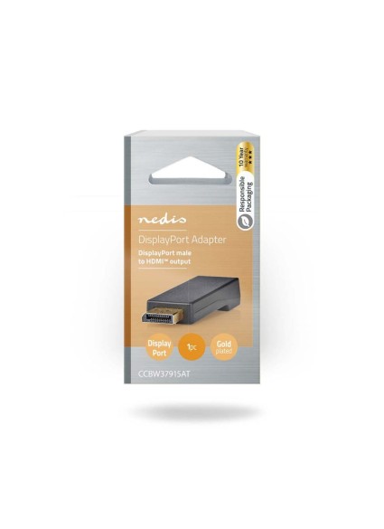 Nedis Μετατροπέας DisplayPort male σε HDMI male (CCBW37915AT) (NEDCCBW37915AT)