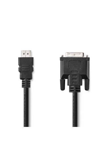 Nedis HDMI™ Cable DVI-D 24+1-Pin Male 2.00 m (CCGB34800BK20) (NEDCCGB34800BK20)