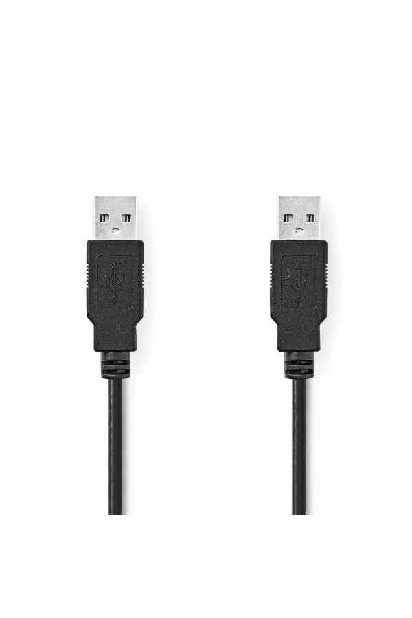 Nedis USB 2.0 Cable USB-A Male to USB-A Male 3m (CCGL60000BK30) (NEDCCGL60000BK30)