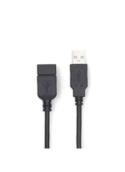 Nedis USB 2.0 Cable USB-A Male to USB-A Female 3m (CCGL60010BK30) (NEDCCGL60010BK30)