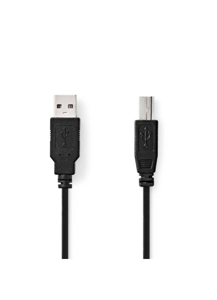 Nedis USB 2.0 Cable USB-A Male to USB-B Male 1m (CCGL60100BK10) (NEDCCGL60100BK10)