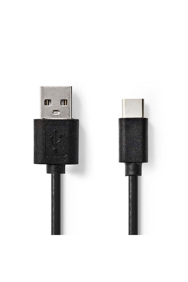 Nedis USB 2.0 Cable USB-A Male to USB-C Male 2m (CCGL60601BK20) (NEDCCGL60601BK20)