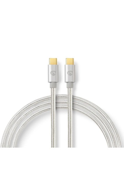 Nedis USB-C male to USB-C male 2m cable (CCTB64700AL20) (NEDCCTB64700AL20)