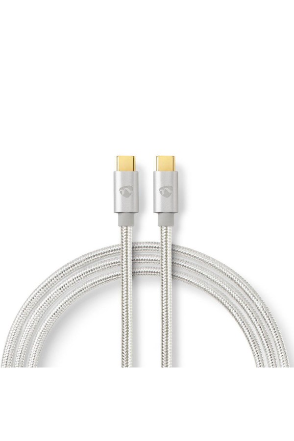Nedis USB-C male to USB-C male 2m cable (CCTB64700AL20) (NEDCCTB64700AL20)